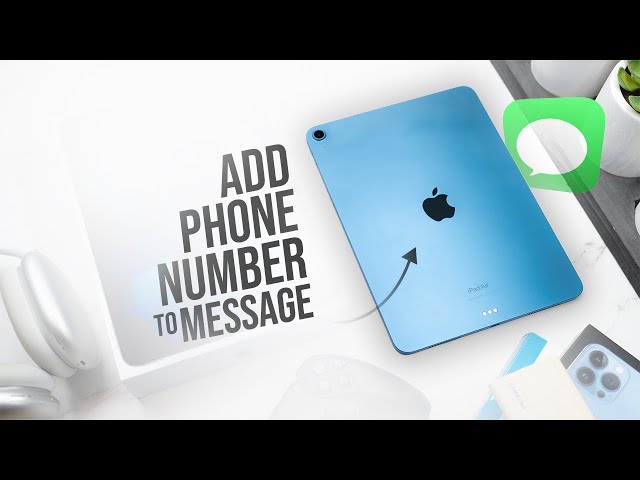 How to Add Phone Number for Text Messages on iPad (tutorial)