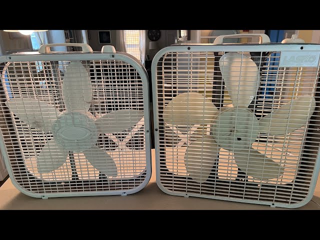 Vintage Lasko 3733 Box Fan vs ‘newer’ 3733