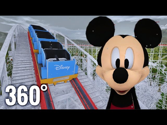 360° video | 3D Animation Disney Castle VR Mickey & Minnie Mouse Disneyland Cindarella Snow Xmas