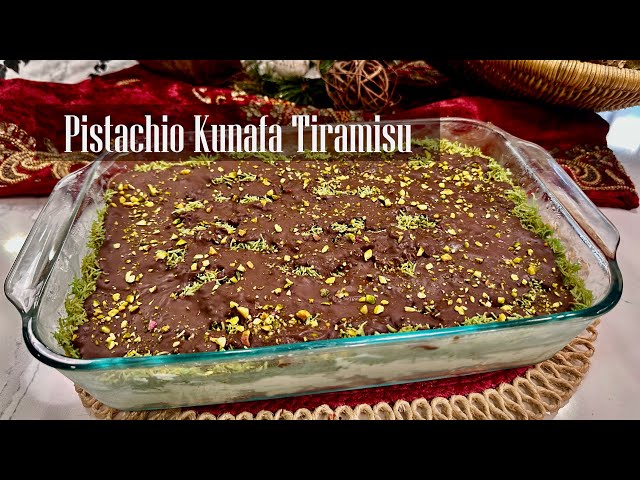 Pistachio kunafa Tiramisu || Tiramisu with a twist || Dubai chocolate Bar inspired Recipe - RKC