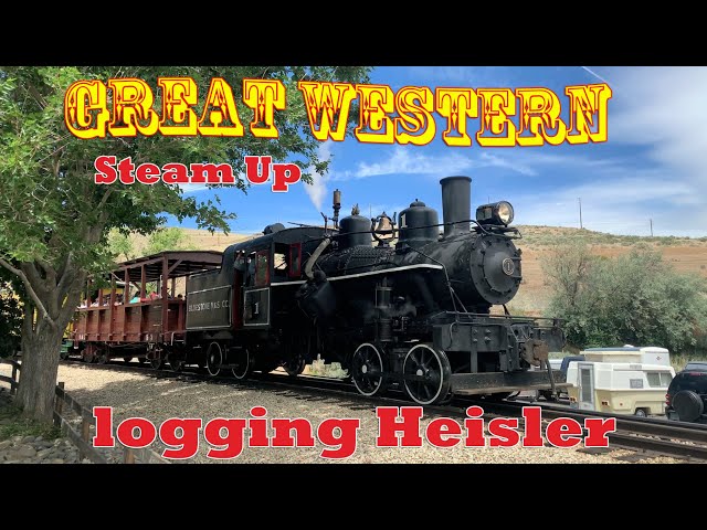 Heisler Steam Locomotive at the Great Western Steam Up