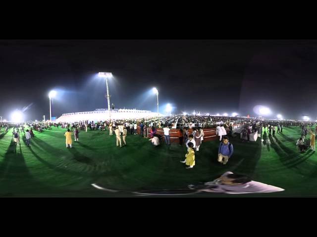 360-degree view of Sri Sri event and amazing stage