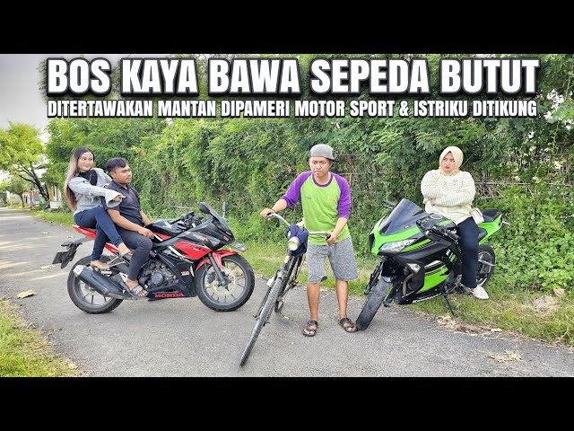 BOS KAYA BAWA SEPEDA BUTUT DIHINA DITERTAWAKAN MANTAN & ISTRIKU DITIKUNG ! 100% BIKIN BAPER