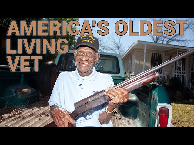 America's Oldest Living Vet Turns 109 and Shows Us His guns