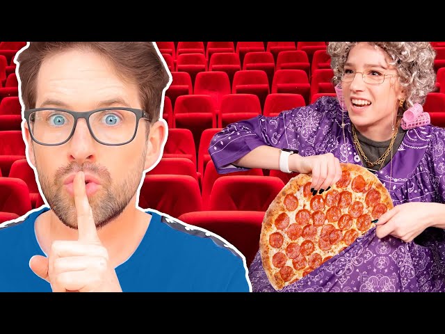 How Much Food Can You Sneak Into A Theater? | Let's Do This!