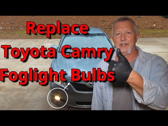 Replace Camry Fog Light Bulbs