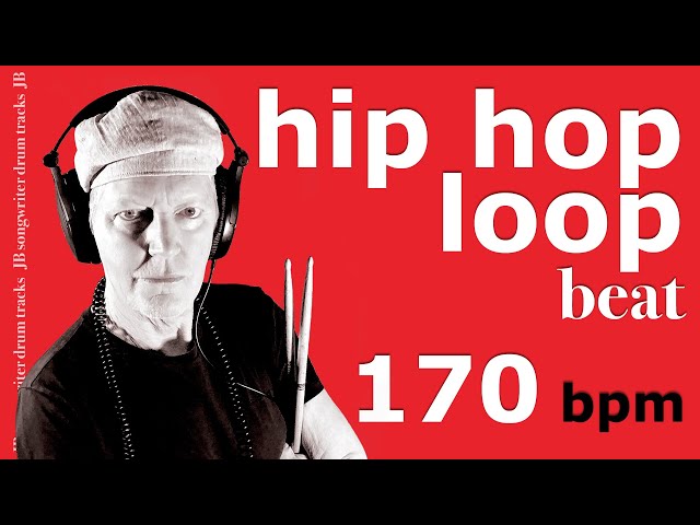 Hip Hop Drum Loop 170bpm - Drum Backing Track - JB - #31