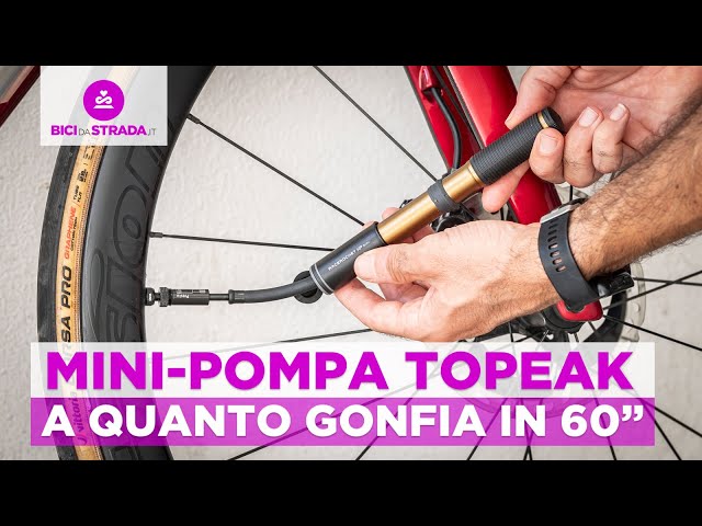 Mini pompa Topeak: a quanti bar gonfia in 1 minuto?