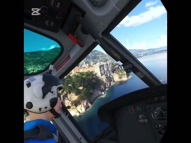 Experience a stunning mid-afternoon VR flight from Nice to Monaco in Microsoft Flight Simulator 2024