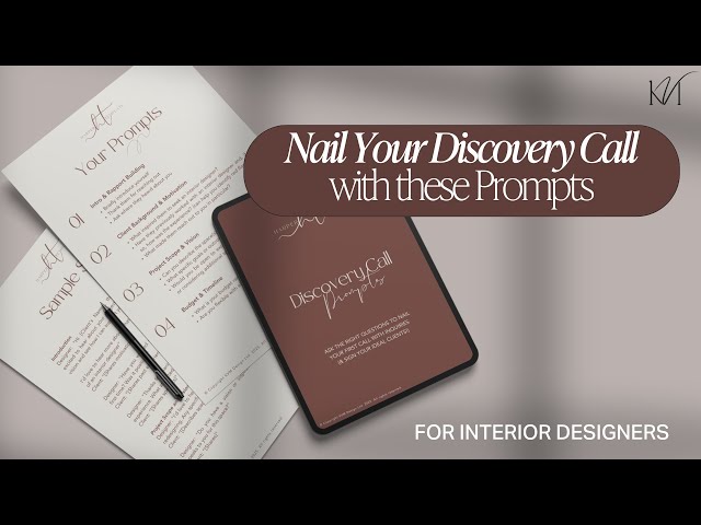 Lead discovery calls with confidence - for interior designers