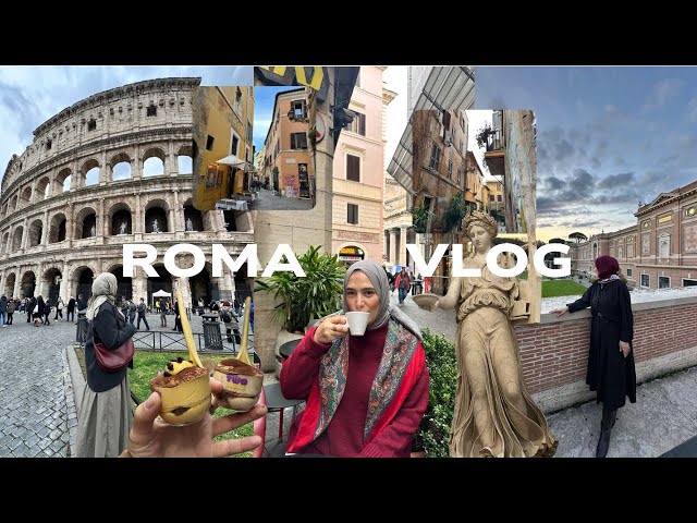 Vlog || Roma kazan biz kepçe 🇮🇹🍕🍝