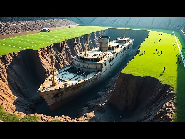 Old Abandoned Cruise Ship Found Under a High School Soccer Field