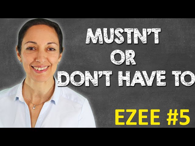 'must' & 'have to' | English Grammar Lesson | Speak English with confidence (EZEE #5)