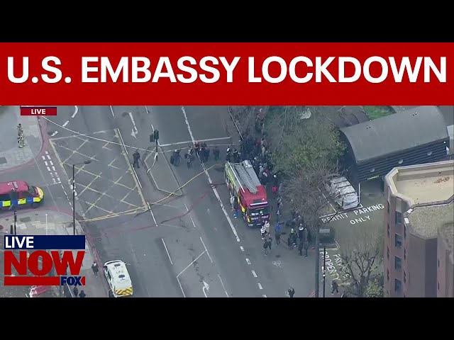 BREAKING: US Embassy in London on lockdown after bomb threat | LiveNOW from FOX