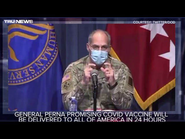 Gen. Perna promises covid vaccine will be delivered to all America in 24 hours