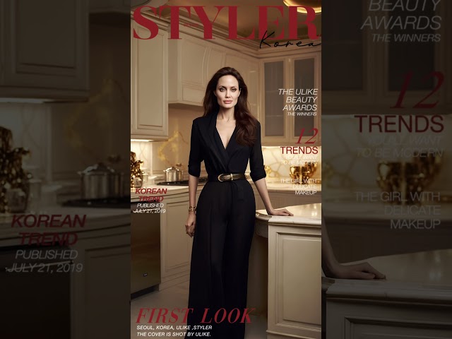 Angelina Jolie,effortlessly stunning as always—even in the kitchen.