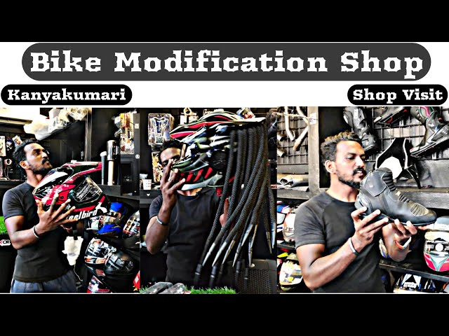 Bike Modification Shop in Kanyakumari / shop visit / Black Buddy Tamil