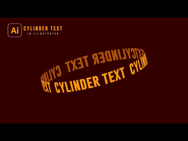 Create Cylinder Warp Text Effect in Illustrator | Circular Text Effect | JZ Graphics