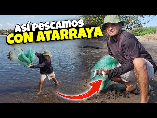 Pescando con atarraya encontramos muchos peces - hay muchas formas de pescar chimberas