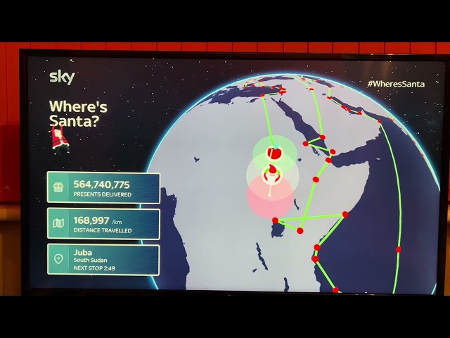 Santa Tracker On Sky Stream