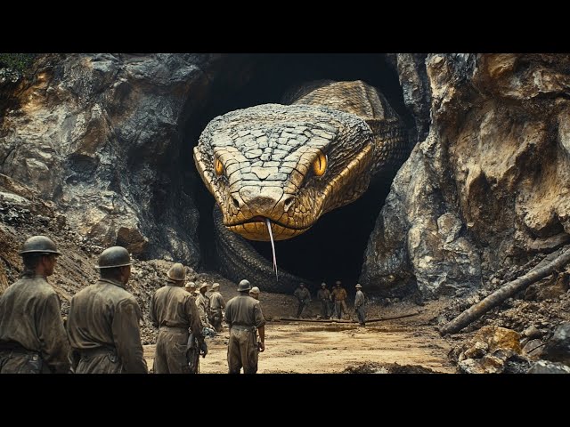 They awaken a giant python that has been asleep underground for a thousand years!