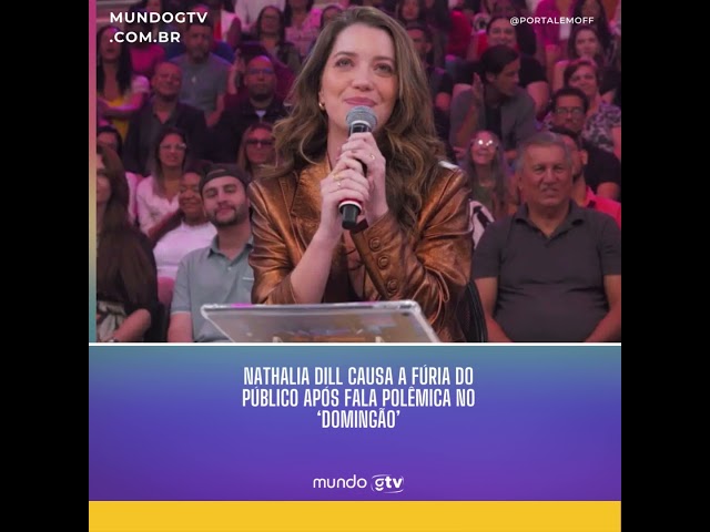 Nathalia Dill causa a fúria do público após fala polêmica no ‘Domingão’