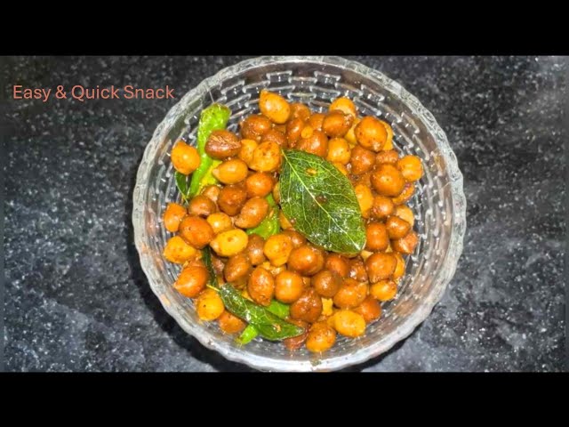 "Senagalu Snack Recipe: Crispy & Spicy Chickpea Delight!" #snacks #protienrich #homemade #yummy