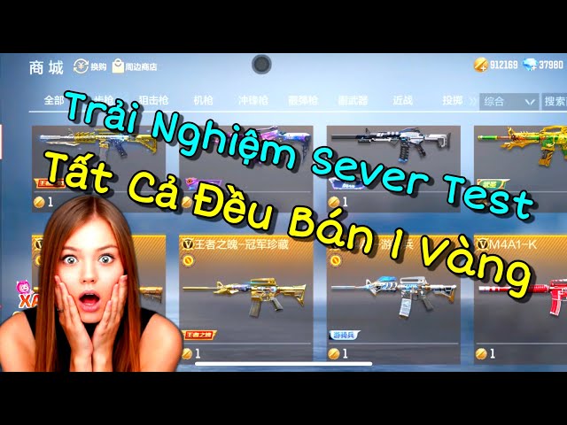 CF Mobile | Trải Nghiệm Sever Test Thoải Mái Tự Do Mua Súng Với Giá 1 Vàng Quá Đã Haha | Tường CT