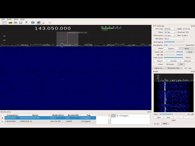 RECORDED HIGHLIGHT - 9H5TS LIVE!  GEMINIDS METEOR DETECTION VIA RADIO.