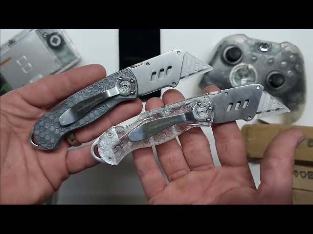 Ep.1 Polycarbonate knife #unboxing #review designed by @JerryRigEverything