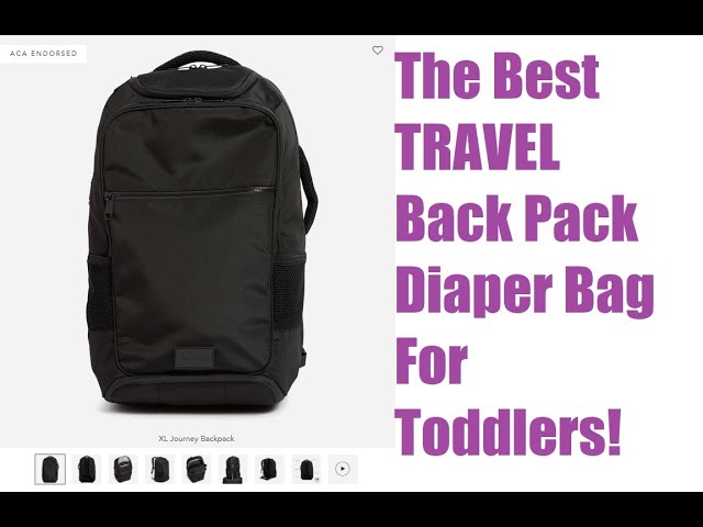 The BEST travel backpack diaper bag for toddlers! Husband approved Vera Bradley XL Journey Backpack.