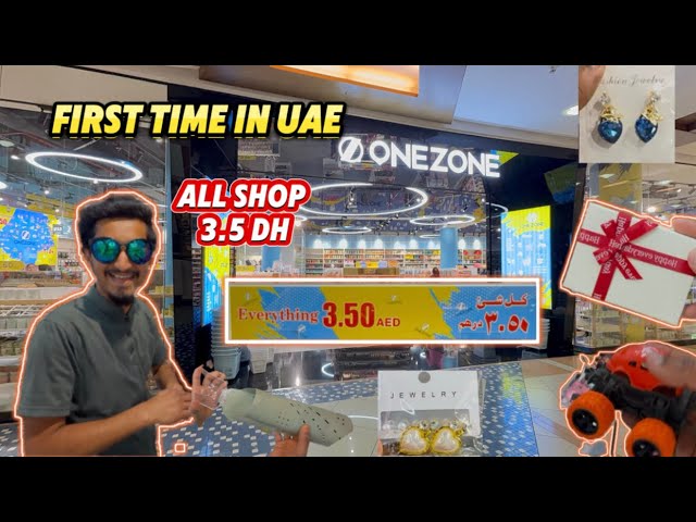 Onezone Abu Dhabi cheapest shopping ever in dubai all item flat 3.5 Dh in uae Wahda mall shopping