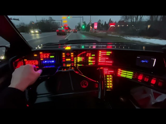 Driving home with kitt #car #goviral #knightrider #viral