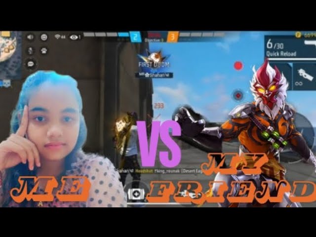 1v1 custom with my friend🔥- Op gameplay😁-AANYA GAMING🎮