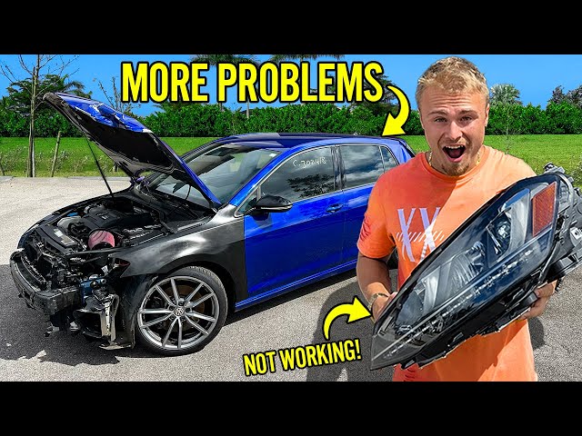 REBUILDING A WRECKED VOLKSWAGEN GOLF R | PT 2