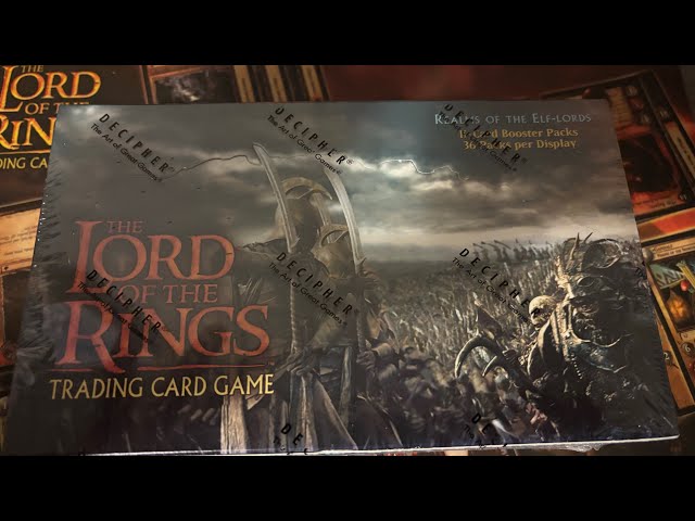 Lord of the Rings TCG Realms of the Elf-Lords Booster Box Opening