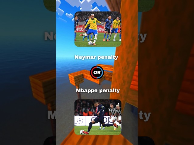 Best penalty (Neymar vs Mbappe) #quizgame #wouldyourather #messi #shorts  #quiz #football #quizquiz