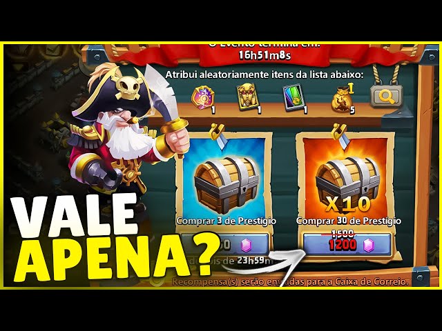 GASTANDO 15.000 GEMAS NO EVENTO TESOURO PIRATA! CASTLE CLASH