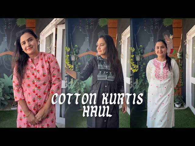 Below 500/- Cotton Kurthis Haul || Amazon Shopping Haul || Zindagi Unlimited Telugu Vlogs