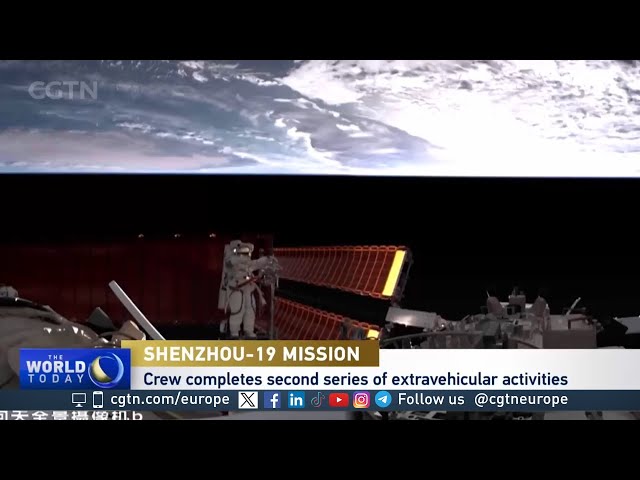 Taikonauts conduct second spacewalk