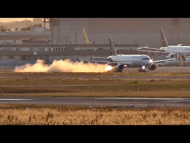 Lufthansa A320 Engine Explodes On Takeoff