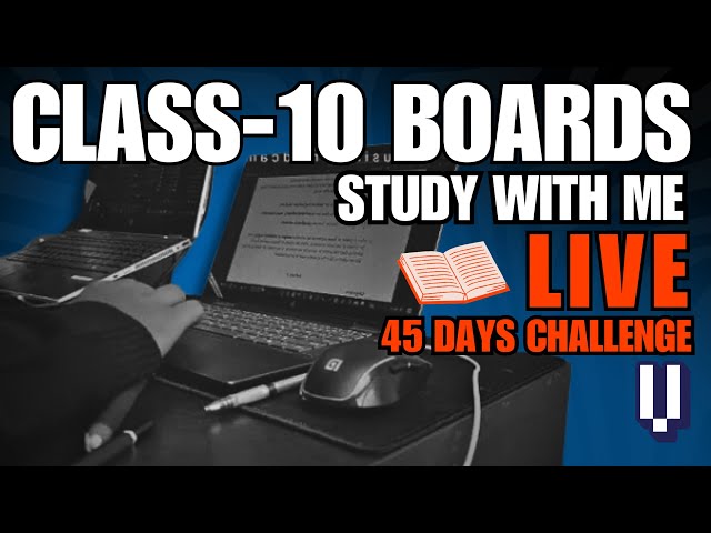 I AM COOKED 💀 | 6 DAYS LEFT ⏰ | 📚CLASS 10 BOARDS PREPARATION 📝 | STUDY WITH ME LIVE 🔴| CALM MUSIC 🎹|