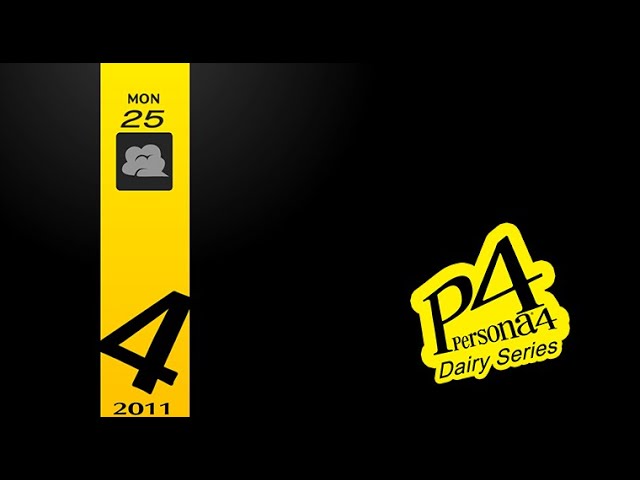 Persona 4 Golden Diary April 25