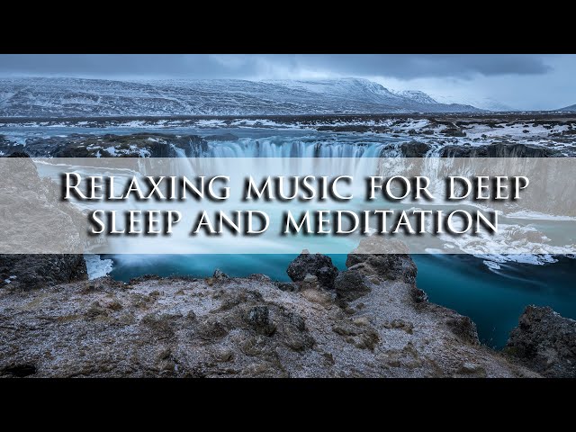 Relaxing music for deep sleep and meditation waterfalls