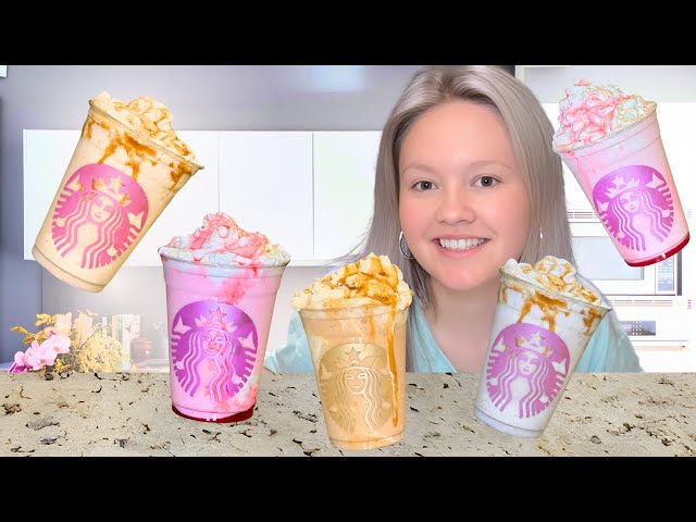 5 Starbucks Frappuccinos (FULL RECIPE!)