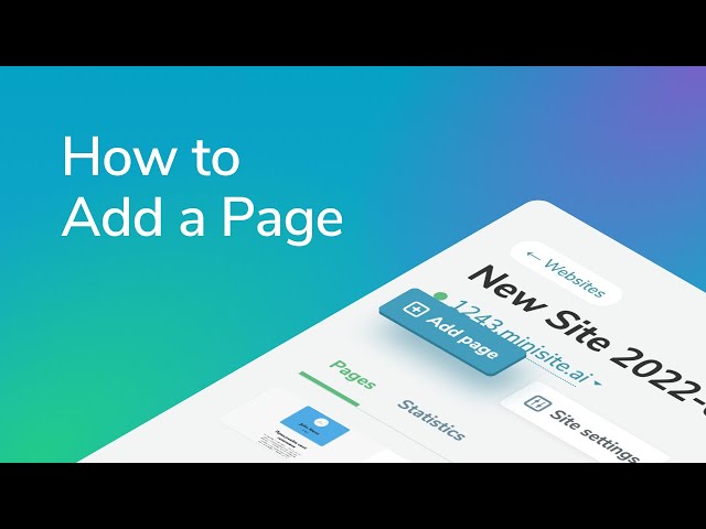 How to Add a Page | Free Website Builder