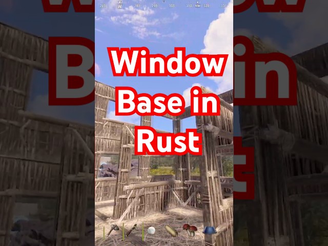 I Built a SEE-THROUGH WINDOW BASE in rust - #shorts #rust #funny #gaming