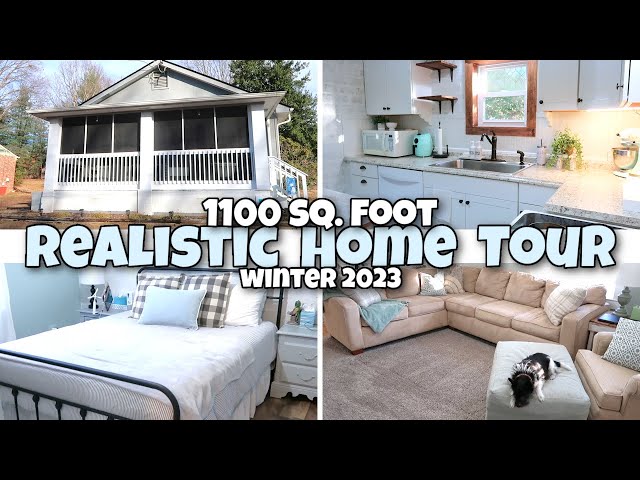 REALISTIC HOME TOUR / 1100 SQUARE FEET / WINTER 2023 / FARMHOUSE STYLE DECOR / SMALL HOME TOUR