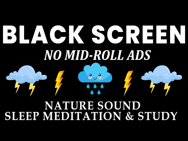 NO ADS | Soothing Rain Sounds for Deep Sleep | Insomnia Healing • Eliminates Negative Energy