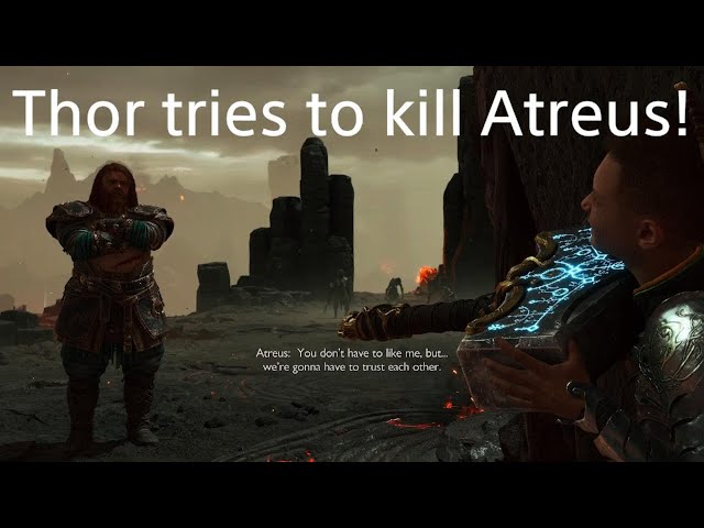 God of War Ragnarök Thor tries to take Atreus life!!